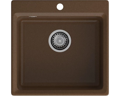 GRANFEST Мойка композит LEVEL, GF-LV-510, чаша 510*500, терракот