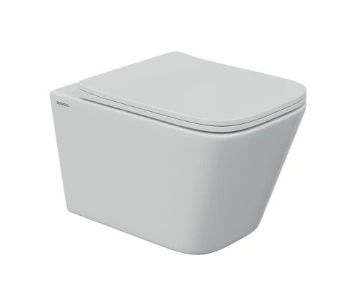 Унитаз подвесной FLOE S Rimless, сиденье дюропласт Floe S Slim SO, микролифт, быстросъем, белый, BER