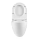GLAZER WHITE Унитаз подвесной безободковый с сиденьем микролифт, LM, 9614003