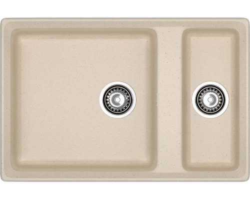 GRANFEST Мойка композит LEVEL , GF-LV-760K , 1,5-чаши 760*500, кашемир