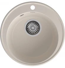 GranFest QUARZ (ECO-08) Мойка чаша D=480мм (белый)