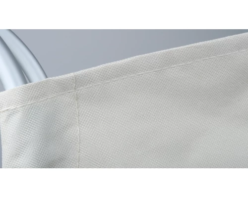 Корзина для белья с алюминиевыми ручками FX-1011, серая, 63 литра