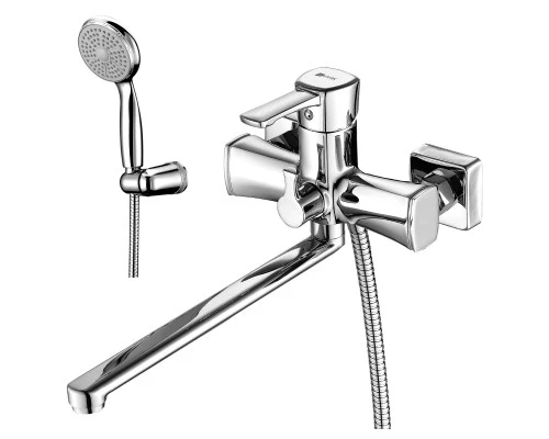 Evitta Смеситель для ванны, плоск.пов.излив 300мм, р/ОД, хром, LM, LM0551C