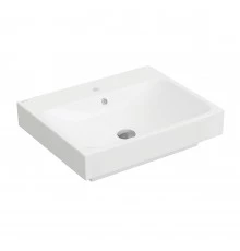 Раковина Strati, 60х48,5 см, прямоугольная, белый глянец, BERGES