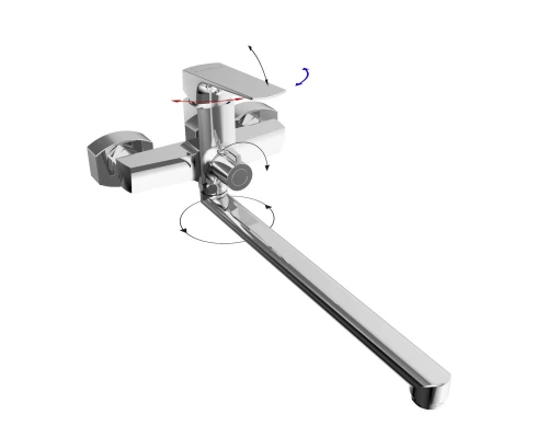 Смеситель для ванны TOKITO SENDAL хром (TOK-SEN-1015)