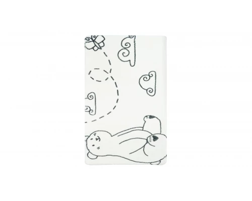 Коврик для ванной Fixsen Teddy Air 1-ый FX-6001T, белый, 50х80см