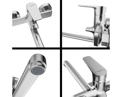 Смеситель для ванны TOKITO TOYAMA хром (TOK-TOY-1015)