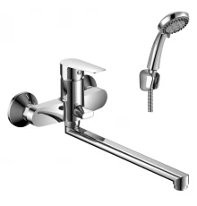 S35 Смеситель для ванны, плоск.пов.излив 350мм, р/ОД, хром, ROS, S35-33