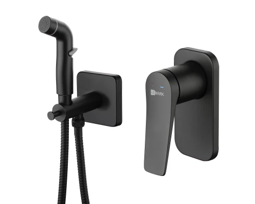 Bronx Смеситель для биде, без излива встраивамемый гигиен.душ,р/ОД, черный, LM, LM3719BL