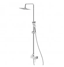 RS46 Смеситель для ванны, без излива верхн.лейка "Троп.дождь", р/ОД, хром, ROS, RS46-45