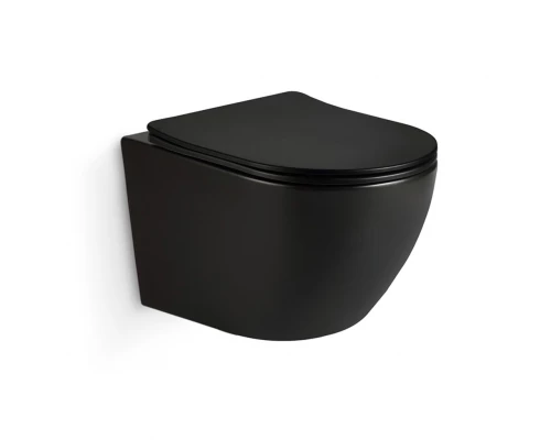 Унитаз подвесной IBERICA BLANCA BILBAO MINI Tornado черный матовый (IB.BLM.234.2B2)
