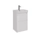 Тумба Lemark COMBI 45 см под 1 раковину, подвесная/напольная, 2 ящика, цвет корпуса, фасада: Белый г