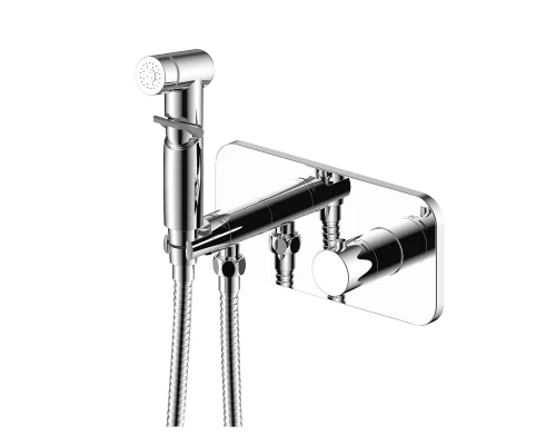 X25 Смеситель для биде, гигиен.душ на стену, Терм, хром, ROS, X25-59