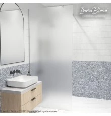 Душевая перегородка IBERICA BLANCA Mod.602 Walk In матовое стекло/хром 120х200см (IB602.MC.200.120)