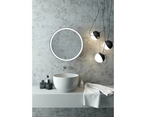 Зеркало-шкаф Torneo White LED d 600 с подсветкой