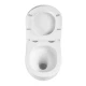 GLAZER WHITE Унитаз подвесной безободковый с сиденьем микролифт, LM, 9614003