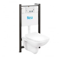 DEBBA Комплект 3 в 1 (инсталляции+подв. унитаз Rimless+сиденье дюропл. Slim). ROCA