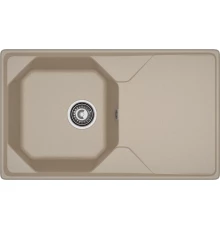 GRANFEST Мойка композит UNIQUE, GF-U-840L, чаш+кр 840*500, песочный