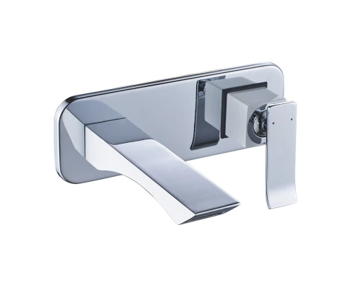 Contest Смеситель для раковины, монолит.излив 169мм на стену, р/ОД, хром/белый, LM, LM5826CW