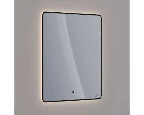Зеркало Lemark MIOBLACK 70х80 см с интерьерной подсветкой, с подогревом