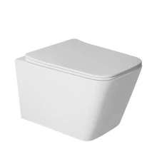 Унитаз подвесной SIGMA Rimless, сиденье дюропласт, микролифт, быстросьем, белый, BERGES