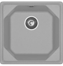 GRANFEST Мойка композит UNIQUE, GF-U-500, 1-чаша 500*500, серый