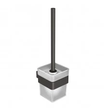 Ершик для унитаза SMOOTH LINE с держателем, графит