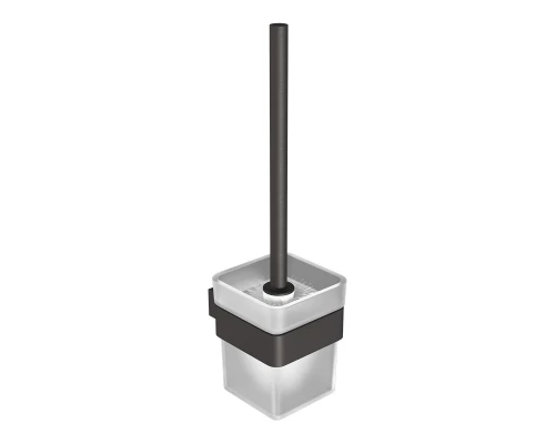 Ершик для унитаза SMOOTH LINE с держателем, графит