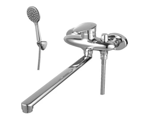 Status Смеситель для ванны, плоск.пов.излив 350мм боковой дивертор, р/ОД, хром, LM, LM4417C