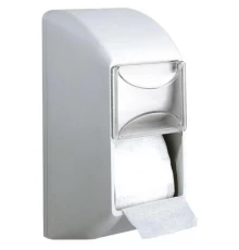 Диспенсер для двух малых рулонов туалетной бумаги пластиковый