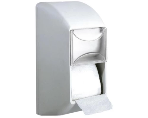 Диспенсер для двух малых рулонов туалетной бумаги пластиковый