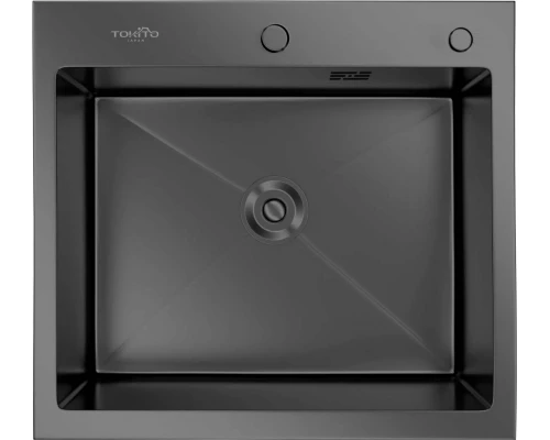 Кухонная мойка TOKITO OKA врезная 60х50 см графит (TOK-OKA-6050-GF)