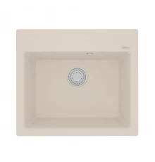 Кухонная мойка Lemark HANKA 570 врезная прямоугольная из кварцгранита, Шампань 