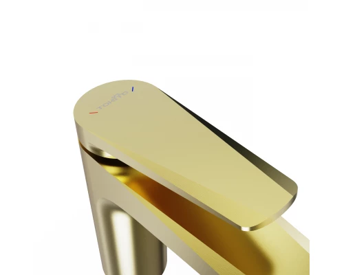 Смеситель для раковины TOKITO KIN брашированное золото (TOK-KIN-1011)