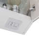 Шкаф зеркальный Lemark ZENON 45х80 см 1 дверный, петли слева, с козырьком-подсветкой, с розеткой, цв