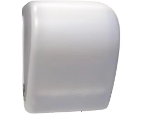 Диспенсер для рулонной бумаги  из ABS пластика. Механический, Белый