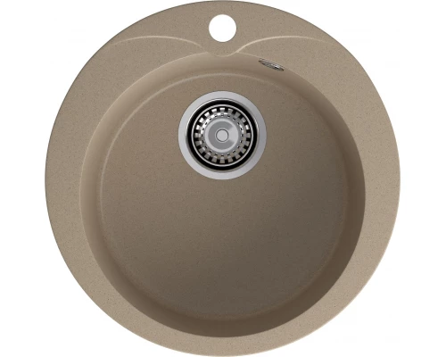 GRANFEST Мойка композит RONDO GF-R--480  D=480 мм  песочный  арт.GF-