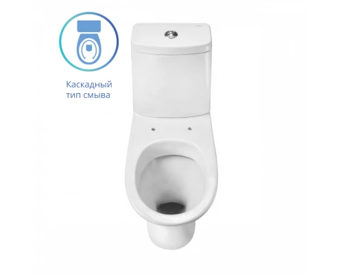 Унитаз-компакт "Грация", горизонт. вып. 2-х уров. арм., сид. полипрроп. SANTERI