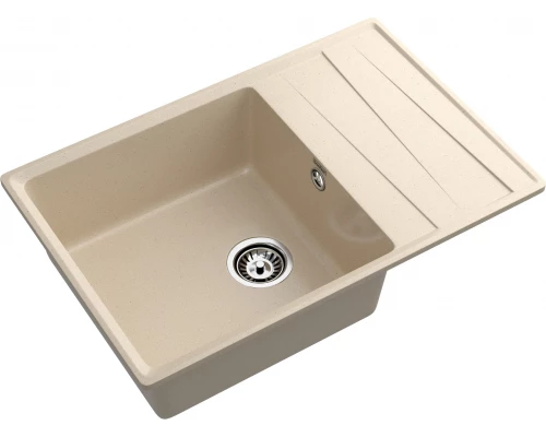 GRANFEST Мойка композит LEVEL , GF-LV-760L, чаша+крыло 760*500, кашемир