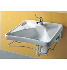 Комплект (Раковина МГН, пневматическое крепление, смеситель, сифон) H12