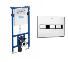 Инсталляционная система Roca Duplo WC 890090020 для унитаза (7.8900.9.002.0) с кнопкой смыва