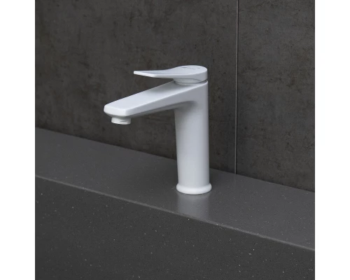 Bronx Смеситель для умывальника средний, монолитный, белый, LM, LM3737MW