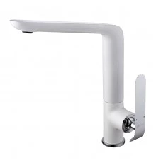 Melange Смеситель для кухни, выс.пов.излив 205мм, р/ОД, хром/белый, LM, LM4905CW
