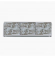 ОПТИМА_Decor Экран для ванны 170 см,ПВХ с офсетной печатью,(шиповник-010), ALAVANN