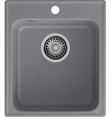 GranFest QUARZ (ECO-17) Мойка  1-чаш. 420*480 (темно-серый)