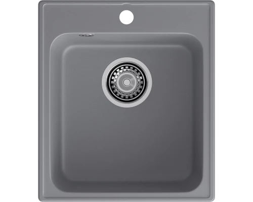 GranFest QUARZ (ECO-17) Мойка  1-чаш. 420*480 (темно-серый)