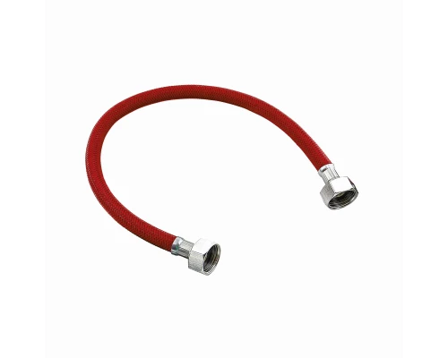 Гибкая подводка для воды,1/2 ʺ,нейлон,красная,ГГ,800 мм.