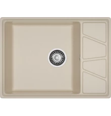 GRANFEST Мойка композит VERTEX, GF-V-680L, чаш+кр 680*500, кашемир