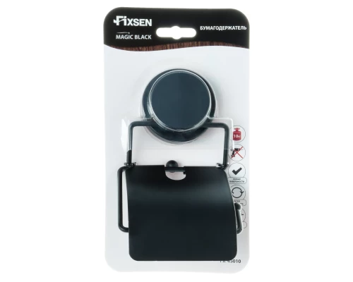 Бумагодержатель с крышкой FIXSEN Magic Black FX-45010)