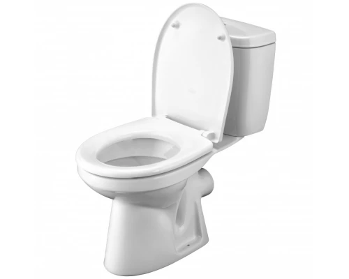 АНИМО Унитаз-компакт, горизонт. выпуск, 2-х реж. арматура, сиденье дюропласт. САНТЕК 